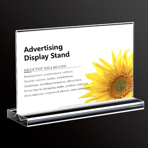 8.5x11 <span class=keywords><strong>A4</strong></span> A5 A6 hai mặt rõ ràng Acrylic giữ dấu bàn menu đứng hiển thị khung nhựa cho cửa hàng văn phòng nhà hàng - Product Image 4