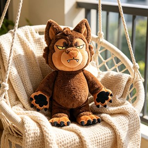 Peluche <span class=keywords><strong>loup</strong></span> personnalisée CE CPC à faible MOQ, super douce, 65 cm, peluche <span class=keywords><strong>loup</strong></span>-<span class=keywords><strong>garou</strong></span> lestée de qualité supérieure pour câliner - Product Image 6
