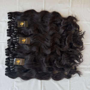 Bundles de cheveux Deepwave bouclés de vison brut brésilien Armure de cheveux noirs naturels indiens Cheveux noirs naturels droits - Product Image 2