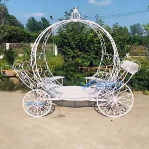 Carroza Eléctrica de Calabaza Princesa, la Más Vendida, Carroza de Boda, Carroza Tirada por Caballos, Carruaje de Calabaza de Cenicienta en Venta - Product Image 4