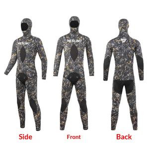 Combinaison de plongée 5 mm deux pièces à manches longues avec capuche, résistante au froid, haute élasticité, maintien de la chaleur, pour la plongée libre et le snorkeling - Product Image 3