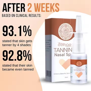 Novedades Venta al por mayor Etiqueta privada 30ML Autobronceador Tomar el sol Bronce Trigo Piel Cuerpo Ennegrecimiento Ayuda Nasal Spray Cuidado del cuerpo - Product Image 3