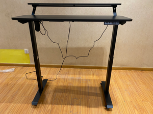 Double Desktop Gaming <strong>Computer</strong> Portable Office Electric Frame Height Table Adjustable <strong>Desk</strong> - Product Image 3