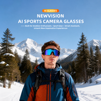 Lunettes de sport intelligentes anti-tremblement pour la photographie en extérieur, caméra 8MP, traduction en temps réel, lunettes de soleil de sport, lunettes intelligentes pour le cyclisme
