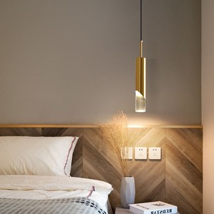 Luminaire suspendu minimaliste moderne, cylindre noir, LED, chambre à coucher, salle à manger, éclairage d'ambiance - Product Image 3
