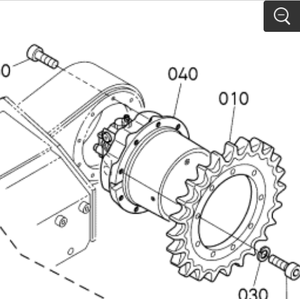 Motor de Traslación KYB MAG-33VP RD538-61290 para Excavadoras Mini Kubota U45S U45ST KX161-3S KX161-3ST - Repuestos de Transmisión Final - Product Image 3