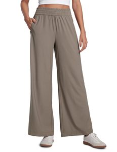 <span class=keywords><strong>Pantaloni</strong></span> Larghi in <span class=keywords><strong>Velluto</strong></span> <span class=keywords><strong>a</strong></span> <span class=keywords><strong>Coste</strong></span> da <span class=keywords><strong>Donna</strong></span> <span class=keywords><strong>a</strong></span> Vita Alta, Eleganti, in Fibra di Poliestere, Stile Palazzo con Tasche - Product Image 6