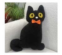 Nouvelle conception, coussin décoratif gonflable en forme de chat, d'animal, de plante ou de motif géométrique, en peluche douce tissée sur mesure