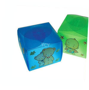 Caja de embalaje de acetato de plástico PET de PVC plegable transparente personalizada para pastel - Product Image 4