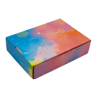Boîte d'expédition en carton ondulé personnalisée, Caja De Regalo, pliable, fond auto-verrouillant, emballage cadeau de Noël, vente en gros, usine