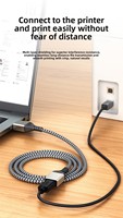 Câble d'extension USB 3.0 BJC tressé en nylon, connecteur mâle-femelle, conducteur en cuivre, pour souris, clavier, clé USB - Chine