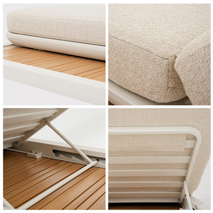 Hotel de gama alta de lujo impermeable jardín tumbona silla muebles de exterior playa <span class=keywords><strong>tumbonas</strong></span> <span class=keywords><strong>piscina</strong></span> al aire libre - Product Image 5