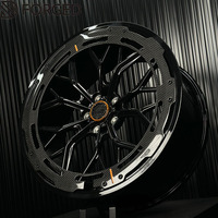 Jantes forgées personnalisées GUDE 19 20 21 22 pouces avec anneau de finition en fibre de carbone pour Corvette C8, BMW G80 G81, Audi RS4, Nissan GTR