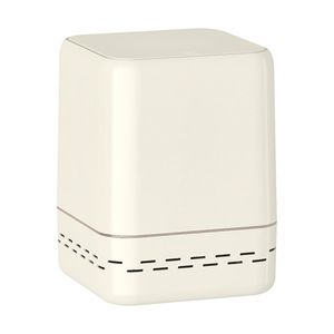 Waste <b>Bin</b> <b>Square</b> Creamy Yellow 1.35kg Press Lid Indoor Kitchen Bathroom Trash Can - Product Image 4