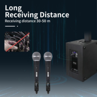Accuracy Pro Audio UHF-MTU004 Sistema Inalámbrico de Micrófono de 3 Piezas, Transmisor y Receptor de Micrófono Inalámbrico Enchufable
