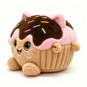 Custom Cupcake plush, Food plush, Cat cupcake plush, Dessert stuffed animal - Product Image 2
