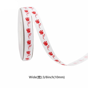 Wholesale 3/8&quot; 10 mm <strong>Ink</strong> <strong>Ribbon</strong> <strong>Roll</strong> Grosgrain <strong>Ribbon</strong> Printed Single Face Grosgrain <strong>Ribbon</strong> <strong>Roll</strong> for Gift Wrapping Decoration