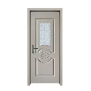 Shengyifa Waterproof Interior WPC Bathroom Door With Door Frame For Hotel