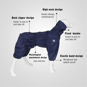 <span class=keywords><strong>Manteau</strong></span> de pluie pour <span class=keywords><strong>chien</strong></span> à quatre pattes avec fermeture éclair <span class=keywords><strong>manteau</strong></span> respirant pour animaux de compagnie vêtements imperméables pour animaux de compagnie - Product Image 3