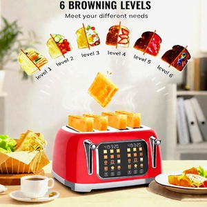 Nueva Tostadora Digital Inteligente de 4 Rebanadas con Pantalla Táctil, Acero Inoxidable, Control de Tostado Variable, Eléctrica, para <span class=keywords><strong>Pan</strong></span>, Bagels y Waffles - Product Image 4