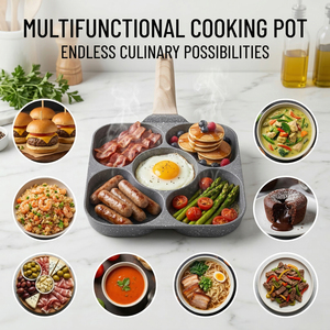 Sartén Antiadherente E-Top para Huevos Fritos, Sartén de Cocina, Mini Sartén para Huevos Escalfados de 5 Tazas, Sartén de Aluminio para Hacer Panqueques y Hamburguesas - Product Image 6