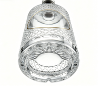 Bouteilles en verre de style carafe à base lourde, vides, pour spiritueux de luxe (Cognac, Tequila), emballage haut de gamme pour la vente au détail