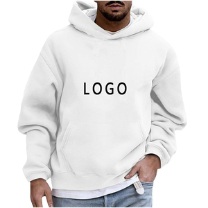 220G Custom Logo Men's Fleece Hot Selling High Quality Oversize Drop Shoulder Strings Colorful Pullover Hoodies
