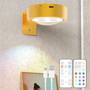 Lumière murale LED avec télécommande, éclairage mural 1500mAh, 3 températures de couleur, rechargeable, magnétique, pour affichage d'art et d'images - Product Image 1