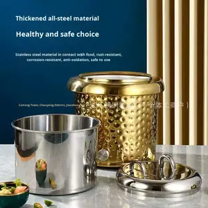 Электронный саморазогревающийся котел для супов и кастрюль с золотым покрытием для коммерческого использования - Product Image 5