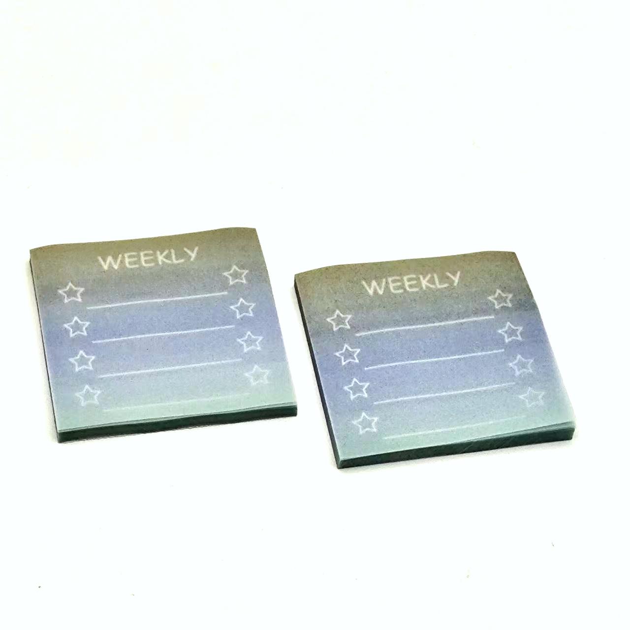 Blue gradient-Weekly plan