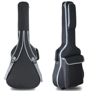 Estuche para guitarra acústica clásica eléctrica <span class=keywords><strong>bajo</strong></span> <span class=keywords><strong>de</strong></span> lona <span class=keywords><strong>de</strong></span> tela Oxford <span class=keywords><strong>de</strong></span> colores resistente al agua bolsa con correa para el hombro acolchada - Product Image 1