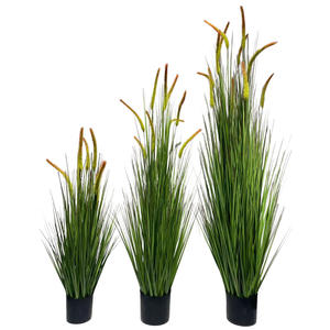 Plantas Artificiales de Césped Cola de Zorro en Maceta, 100cm 200cm de Altura, Simulación Realista, Decoración Interior para Hogar, Sala de Estar, Accesorios para Bodas - Product Image 1