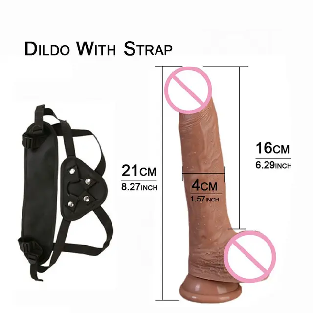 Realistic Strap on Dildo Skin Feeling Soft Dildo Liquid Silicone Big Dildo