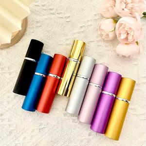 Luxury Empty 10Ml Colorful Aluminum & Glass Refill <b>Perfume</b> Spray Atomizer Travel Mist <b>Bottle</b> for Personal Care - Product Image 1