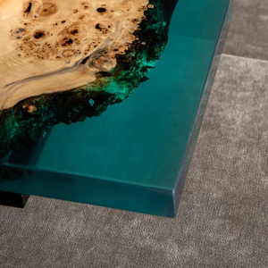 Table basse en résine époxy noire meubles Tables en <span class=keywords><strong>bois</strong></span> <span class=keywords><strong>et</strong></span> résine Table de rivière pour salon à la maison - Product Image 2