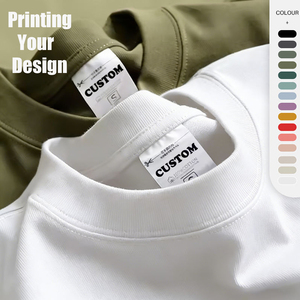 Camiseta Extra Grande de Peso Pesado OEM, Diseño de Impresión Digital Personalizada con Logotipo, Camiseta Lisa de Algodón 100%, Camiseta de Hombre de Peso Pesado - Product Image 2