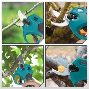Sécateur à haies sans fil professionnel à batterie Li-ion, sécateur d'arbres portable, sécateur électrique sans fil, sécateur de branches - Product Image 6