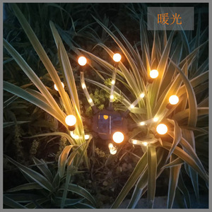 Luces Solares para Jardín, Luz Cálida LED, Portátiles, Resistentes al Agua, Decoración para Exteriores - Product Image 1