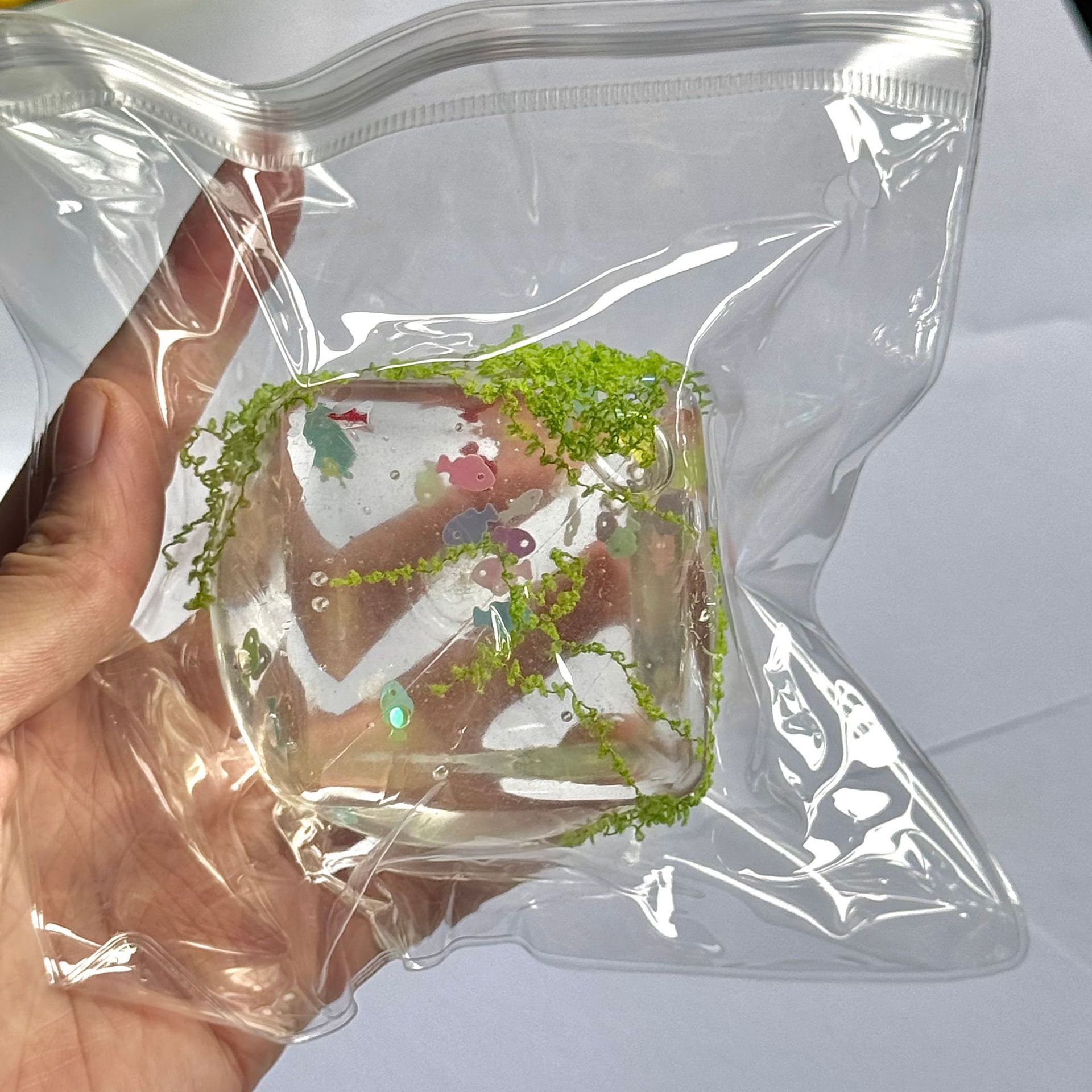 20778-ลูกอมมอลโตสใส รูปปลาทะเล โปร่งแสง