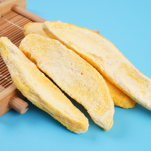 Vente en gros échantillon gratuit de mangue lyophilisée en tranches de fruits séchés emballage en vrac de mangue lyophilisée en tranches sucrées - Product Image 4