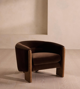 Juego de sillones italianos de madera maciza, silla de ocio de tela suave para sala de estar, silla perezosa de ocio - Product Image 5