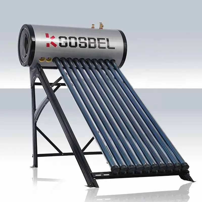 Europa OEM fábrica aquecedor de água, coletor solar tubo de calor evacuado solar água aquecedor energia água quente sistema 150L