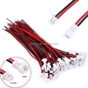 Konektor JST 1.25mm 2 Pin Micro Male Female dengan Kabel Kawat Merah Hitam - Product Image 3