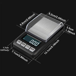 J & R 두바이 경량 100x0.01g 디지털 마이크로 골드 무게 기계 001 포켓 Gramme 균형 무게 규모 보석 상점 - Product Image 5