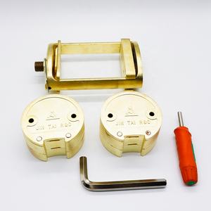 치과 2 레이어 더블 탱크 청동 처리기 틀니 플라스크 프레스 압축 렌치 핸들 - Product Image 1