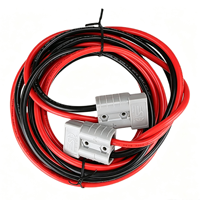 Connecteur d'alimentation CC robuste 50A bipolaire, faisceau de câblage rapide gris pour panneau solaire, camping-car, caravane, vélo électrique, chariot élévateur