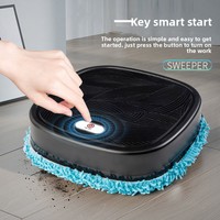 Robot de nettoyage intelligent pour la maison, entièrement automatique, nettoyage humide et sec, machine de nettoyage universelle, robot de nettoyage de sol à direction universelle, 1200mAh
