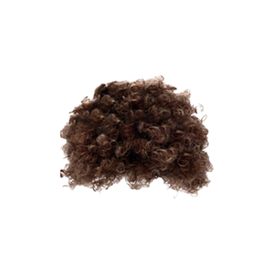 Accessoires de tenue des années 1970 : <span class=keywords><strong>Perruque</strong></span> afro brune avec filet à cheveux, fausse moustache, collier disco doré, lunettes de soleil vintage, fête sur le thème du disco - Product Image 5