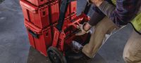 Chariot de rangement modulaire robuste HILTI PRO-KIT TROLLEY avec roues de 10,5'' et capacité de charge de 250 lb/113 kg