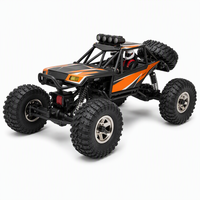 Voiture télécommandée RC Rock Crawler Orange Open Cage Buggy avec fonction Suivez-moi à distance de 50 m, échelle 1:12, électrique, prête à l'emploi pour enfants, utilisation en extérieur